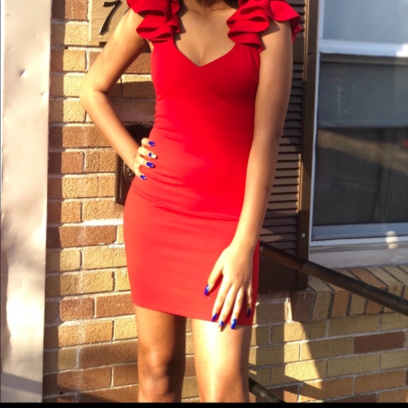 Red GIBIU Dress - Picture 3 of 3